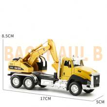 1pc Children's Engineering Vehicle Toy With Lights & Music, Includes Excavator, Fire Truck, Garbage Truck, Dump Truck, Mixer Truck, Oil Tanker Truck, Construction Toy Set For Boys,Car Must Haves Kids,Yellow Truck,Big Truck Toys,Back To School