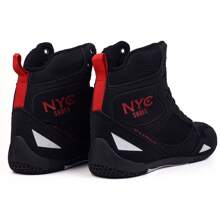 Women Wedge Sneakers - PRETO/VERMELHO - 查看 5