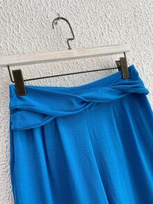 Women Pants - Màu xanh lam - Xem 2