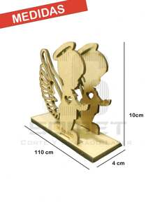 Servilleteros de Bautizo 6 pzas - Camel - Ver 2