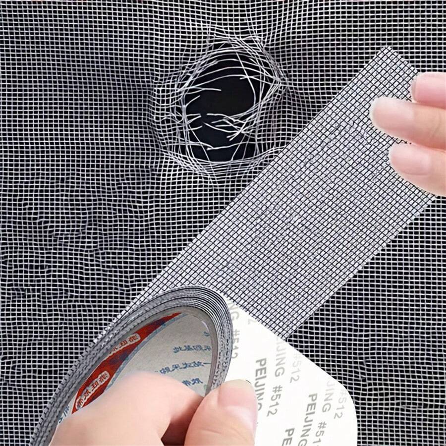 1pc Window Screen Repair Tape, 3 In X 120 In Screen Patch Repair Kit