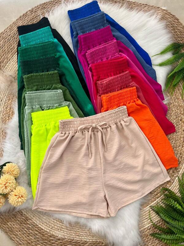 Kit 3 short feminina tecido duna qualidade