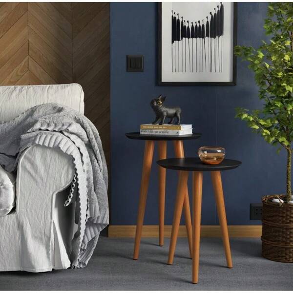 Mesa de Apoio e Lateral Sofá Para Sala Maju Retrô Decoração