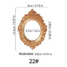 European Victorian Style Antique Bronze Resin Mini Picture Frame Decoration - 22# - View 1