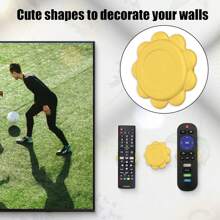 Magnetic Remote Control Holder - 2/4/6 Pcs Black Set For TV, Fan, And Air Conditioner Remotes - Wall Mount With Self-Adhesive Back For Easy Installation And With Our Powerful And Sleek Magnetic Holders - Yellow - View 3