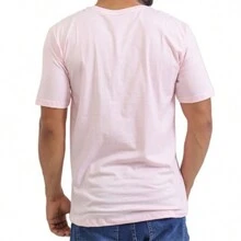 Rock Band T-Shirt Shirt Blouse - 淺粉色 - 查看 5