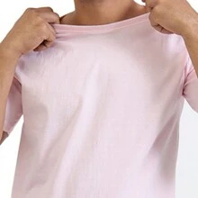 Rock Band T-Shirt Shirt Blouse - 淺粉色 - 查看 7