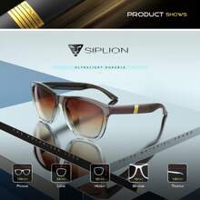 SIPLION Herren Sonnenbrillen polarisiert, klassische Sonnenbrillen für Damen und Jugendliche mit UV400 Schutz für Autofahren, Angeln und Golf - Braun - Übersicht 4
