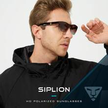 SIPLION Herren Sonnenbrillen polarisiert, klassische Sonnenbrillen für Damen und Jugendliche mit UV400 Schutz für Autofahren, Angeln und Golf - Braun - Übersicht 1