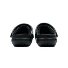 Crocs 男女通用冬季鞋，休閒舒適多功能203591-060經典毛毛拖暖版黑色 - 黑色 - 查看 3