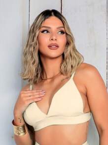 Women Tops - 米色 - 查看 2