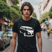 Men T-Shirts - 黑色 - 查看 1