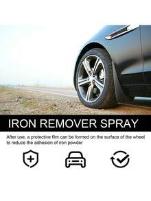 1 Piece Rust Remover For Car Wheel Rims, Iron Powder Removal, Tire And Paint Surface Cleaning And Polishing Agent (100ml) - White - View 7