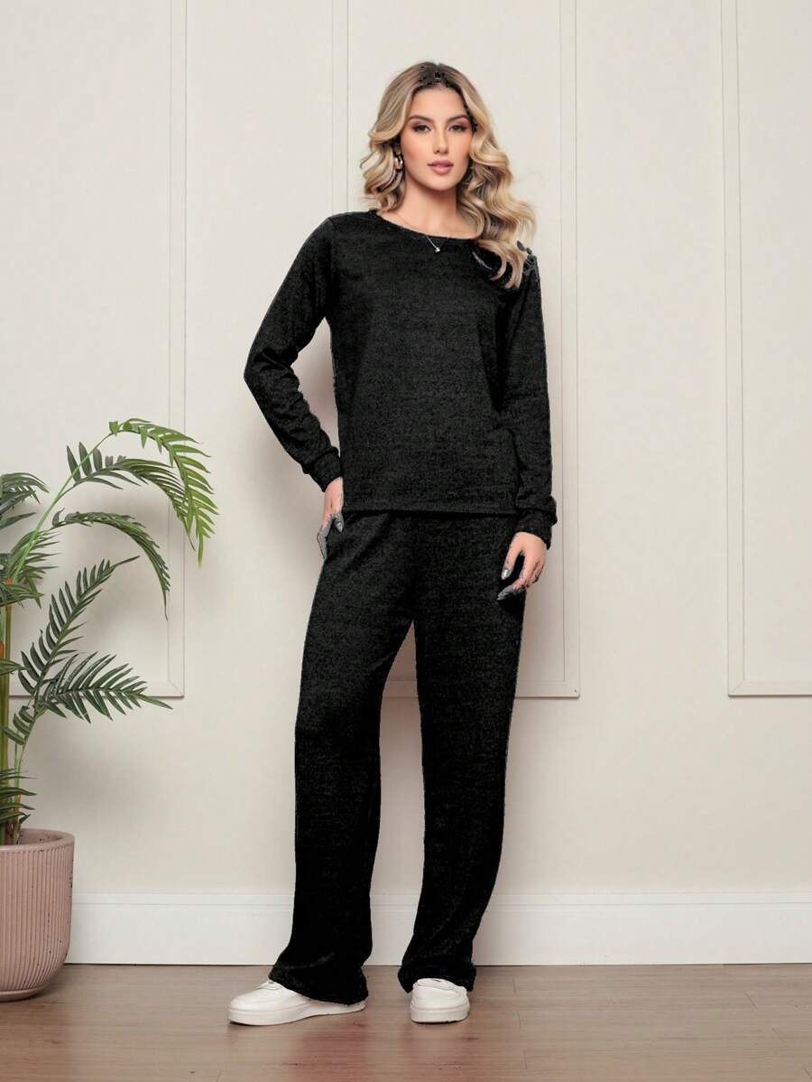 Women Two-Piece Outfits - Black - View 1