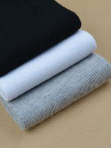 6 paires de chaussettes séparatrices d'orteils pour femmes, noires, blanches, grises, chaussettes sans talon à deux orteils, style japonais, chaussettes mi-mollet pour sabots, automne - Multicolore - Voir 7