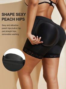 1pc Butt Lifter Shapewear Bottom - Black - View 2