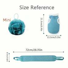 3-Piece Exfoliating Bath Cloth Set - Get A Deep, Heavy Exfoliation And Remove Dead Skin With Our Back Scrubber! - Pink - View 5