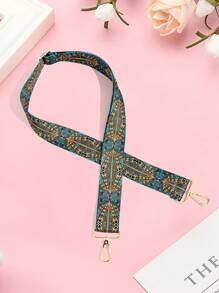 Adjustable Extra-Long Wide Strap For Handbag Crossbody Bag Detachable Replacement Bag Belt - Green - View 1