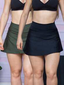 Women Sports Skirts & Skorts - 軍綠色 - 查看 1