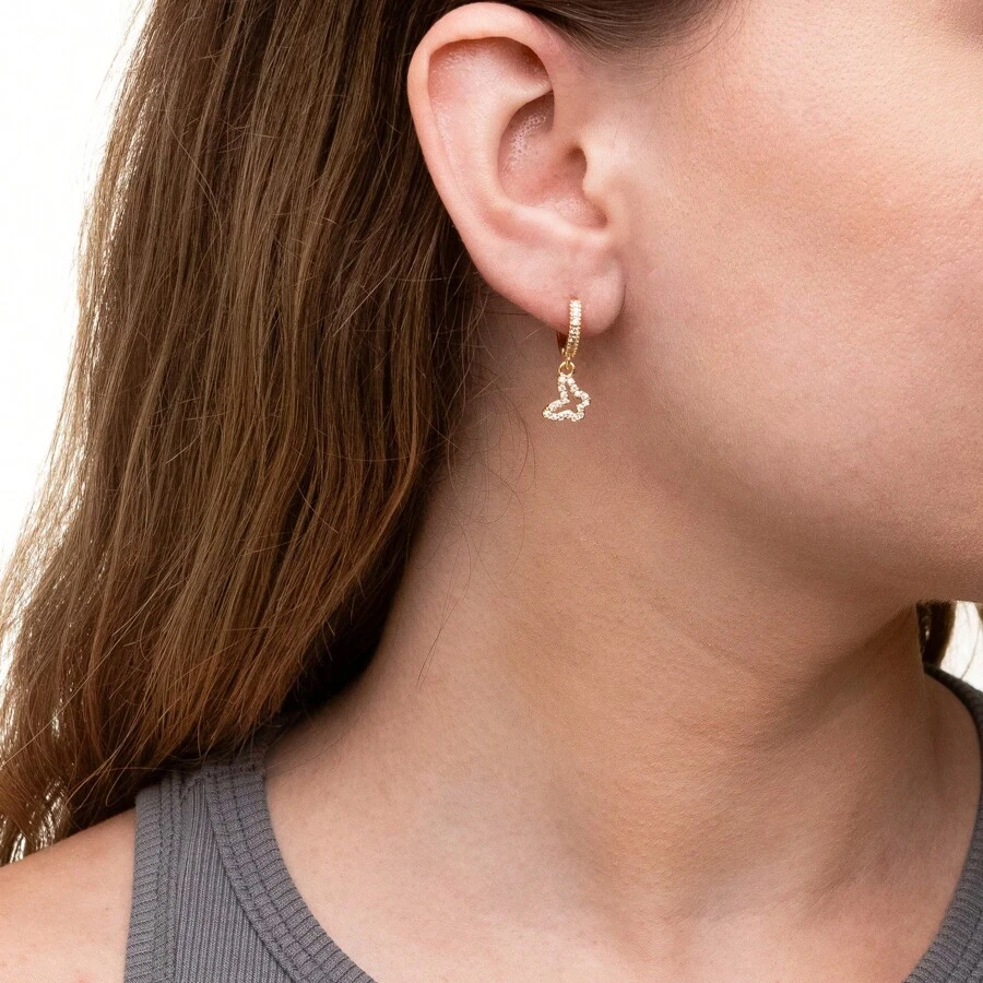 Hoop Earrings - Gold - View 1