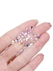 500片/袋2mm魔術顏色管珠,鬆散珠,diy手鏈項鍊玻璃米珠材料配件 - 玻璃管珠 - 查看 6