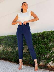 Women Pants - Màu xanh hải quân - Xem 1