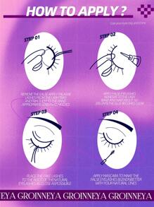 GROINNEYA 7 Pairs Brown Lashes Faux Mink Eyelashes Clear Stem False Eyelashes Natural Look Fluffy Lashes Makeup Tools(BN01) Strip Lashes,Lashes,Eyelashes,Fake Lashes - Brown - View 8