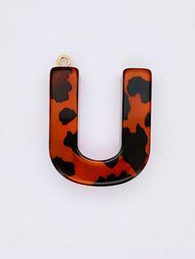 2 Miếng Rỉ sét Nâu Đầy màu sắc Giọt nước Polyresin Hình chữ cái Phụ kiện trang sức DIY , Móc chìa khóa , Quần áo Đồ trang trí Chất liệu - Rỉ Nâu - Xem 19