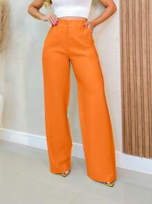 Women Pants - Orange - View 1