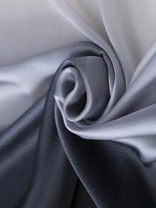 1 件全新丝缎渐变手绘披肩围巾头巾、发带、头带，非常适合装扮您的冬季秋季 - 彩色 - 查看 3