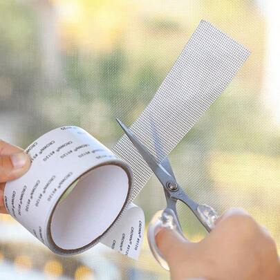 1pc Anti-Mosquito Patch For Screen Window, Adhesive Mosquito Net Repair Patch For Household Screen Door And Window