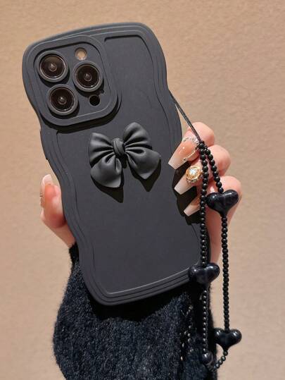 苹果波浪设计手机壳适用于 14 Pro Max/13/14，兼容 15 Pro Max/15 Plus/15 Pro/15/12/11/Xr 防水防震防摔防刮