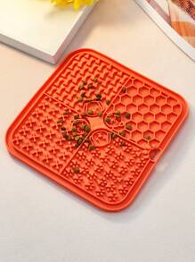 1 件方形宠物舔垫，防滑硅胶慢食垫，适用于狗和猫，宠物用品 - 彩色 - 查看 16