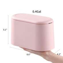 Mini Trash Can With Lid - Removable Small Garbage Can, Tiny Plastic Trash Bin, Pop Up Countertop Wastebasket, Counter Garbage Lint Bin For Bathroom,Office,Kitchen,Desk,Table - Nordic Style - View 8