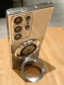 Neuer Handyschale mit verstecktem Ringhalterstück, Farbverlauf Glitzer Galvanisierung TPU Hülle kompatibel mit iPhone 16, iPhone 16 Pro Max, iPhone 15, iPhone 15 Pro Max, 12 Pro Max, 13 Pro Max, 14 Pro Max, 13, 14, 11, 12Pro, 14, iPhone XS, XR, 78P, 78GES2, A13 4G, A22, A21S, A51 4G, A52, S22 Ultra, A33 5G, A53, A23, S23 Ultra, S24, A15, S23, A73, Redmi, OPPO, MOTO Handys, wasserdicht, stoßfest, kratzfest - Silber - Übersicht 4