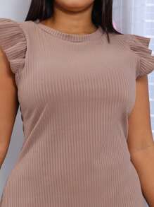 Women Dresses - 鏽棕色 - 查看 3