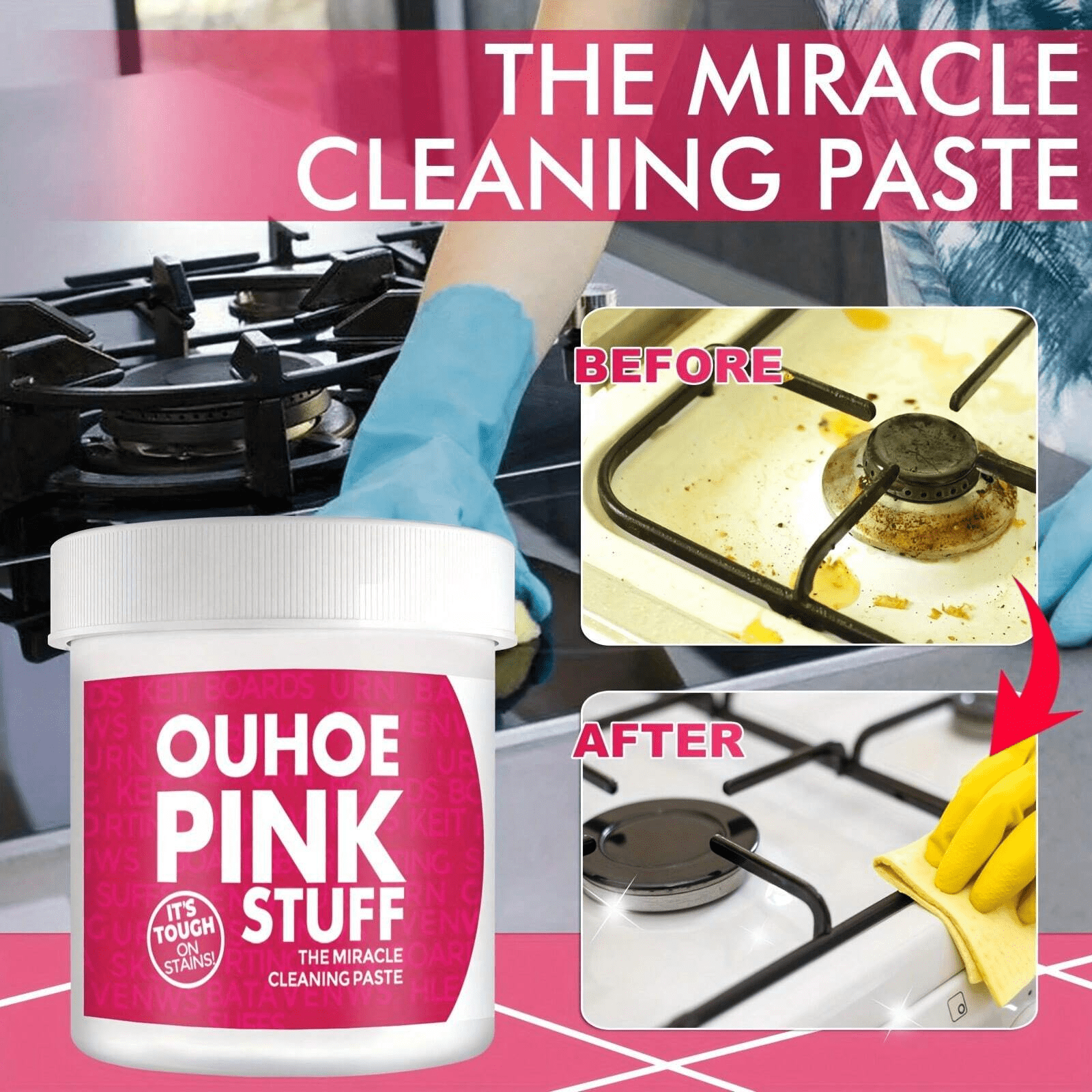MultiPurpose Cleaning Paste For Home, Mildly Removes Heavy Oil Stains