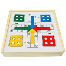 Jogos de Mesa 5x1 Xadrez, Dama, Ludo, Trilha, Jogo da Velha Educativos Jogos Clássicos Toy Trade Oficial