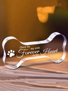 1pc Pet Memorial Gift, Dog Memorial Plaque, Decorative Plaque Gift Of Condolences For Those Who Lost Their Pet Dogs Birthday Gifts Graduation