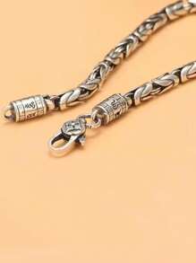 Braccialetto Vintage In Grano D'argento Tailandese Per Uomo, Gioielli Da Coppia, Stile Coreano E Giapponese, Braccialetto Personalizzato Per Uomo