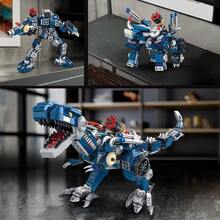 Transformed Dinosaur Building Blocks Set, 3-In-1 Tyrannosaurus Rex Construction Model, STEM Construction Toys For Boys Ages 7-14, 811 Pieces - MY051 - 查看 2