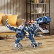 Transformed Dinosaur Building Blocks Set, 3-In-1 Tyrannosaurus Rex Construction Model, STEM Construction Toys For Boys Ages 7-14, 811 Pieces - MY051 - 查看 3