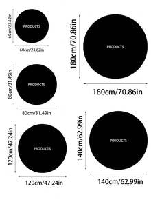 1 Miếng Tai Chi Đàn ghi ta Âm nhạc Phong cách Polyester Chất xơ Tấm thảm tròn Với Không trượt Textured Đáy , Thích hợp Đối với Nhiều loại - Nhiều màu - Xem 2