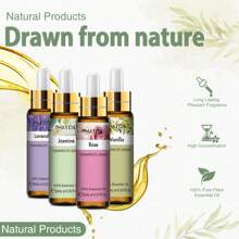 PHATOIL 9pcs Tinh dầu Bộ Có hương thơm Đối với Xà bông , Nến Làm , Premium Tinh dầu Đối với Máy khuếch tán , Máy giữ ẩm , Mát xa , Tắm Ngủ , Nhài , huynh diệp , Tinh dầu thơm , Bạc hà , Gỗ đàn hương , , vui tươi trái cam , Hoa hồng - 01-BỘ - Xem 4