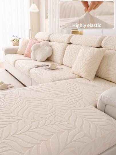 1pc Universal Elastic Sofa Seat Cover, Modern Style Anti-slip Sofa Cover, Living Room Sofa Protector For L-shaped Sofa And 1/2/3/4 Seater Sofa, Four Seasons