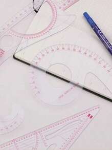 1pc Soft Fabric French Curve Metric Ruler For Sewing, Tailoring, Patternmaking, Drawing, Measuring, Dressmaking Diy Craft - Multicolor - View 10