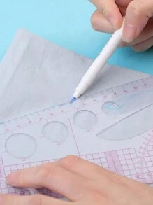 1pc Soft Fabric French Curve Metric Ruler For Sewing, Tailoring, Patternmaking, Drawing, Measuring, Dressmaking Diy Craft - Multicolor - View 4