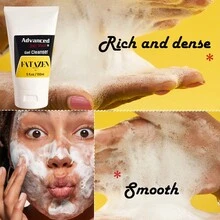 FATAZEN 150ML Ốc sên Mặt Rửa Với Làm sạch sâu Bọt Tự nhiên Bách thảo tập Sữa rửa mặt Kem Gel Đối với Làm mịn Tẩy da chết Sửa chữa Với Hyaluronic Acid Đối với Khô Dầu Nhạy cảm Da Dịu dàng Quan tâm - Đen và trắng - Xem 4