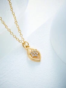 Vòng cổ nữ thời trang mới 2024, Mặt dây chuyền dài màu titan-đồng-vàng-bạc, chống phai màu, lý tưởng cho quà tặng sinh nhật hoặc ngày lễ tình nhân, có thánh giá, cá Phục sinh, trái tim, mặt trăng và các ngôi sao - Vàng - Xem 5