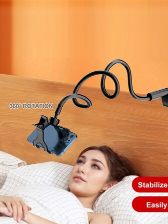 Soporte de teléfono móvil ajustable para transmisión en vivo y visualización de películas, compatible con iPhone y teléfonos Android, regalo para cumpleaños, familia y amigos, rotación de 360 grados, soporte para cama, soporte para teléfono
